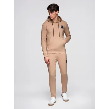 Pánská mikina Pánská mikina s kapucí + tepláky - hnědá V3 Z107 - XL