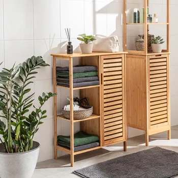 Ložnice Die moderne Hausfrau Skříňka s policemi Bambus 493020 Bambus