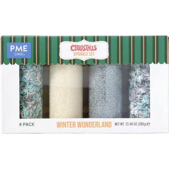 Jedlá dekorace na dort PME DEKORACE CUKROVÁ - WINTER WONDERLAND (VÁNOCE) 380g