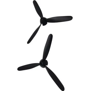 Modelářství Třílistá vrtule pro letadla s černým unašečem NEW VERSION 2ks