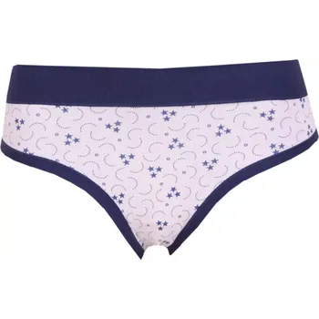 Kalhotky Dámské kalhotky ANDRIE PS1075 BÍLÉ S MODRÝM VZOREM VEL.M