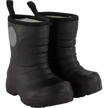 Dívčí holínky Dětské zateplené holínky s teplou vlněnou podšívkou černé Geggamoja Velikost: 22