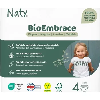 Plena Naty BioEmbrace Maxi 7–18 kg dětské plenky 26 ks