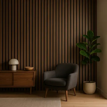 akustický panel akustický panel 3D, 60 x 240 cm N přírodní ořech dřevěná dýha