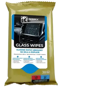 Vlhčené čisticí ubrousky na skla a displeje DEBBEX