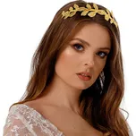 Antická čelenka s lístky zlatá