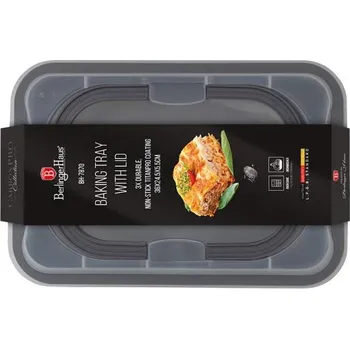 Plech na pečení Berlingerhaus Plech na pečení s víkem přenosný Carbon Pro