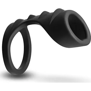 Návlek na penis Renegade Bolster (Black), kroužek a návlek na penis