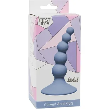 Anální kolík Lola Games Curved Anal Plug (Blue), anální stimulátor