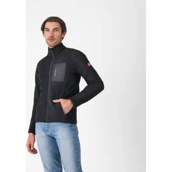 Cyklistická bunda CASTELLI mikina - CLASSICO FLEECE - černá