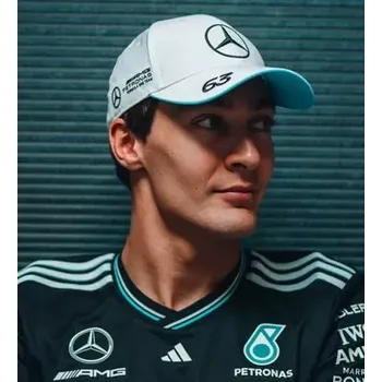 Kšiltovka Mercedes kšiltovka George Russell (Originální čepice Mercedes doprava zdarma)