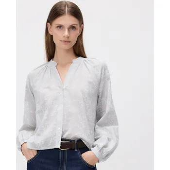 Reserved - Košile ze směsi lnu - bleděmodrá - 057IC-05X - 057IC-05X-XL