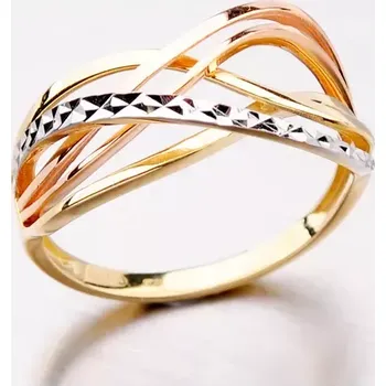 Prsten Dámský prsten žluté zlato 585 141P-110522 velikost 57