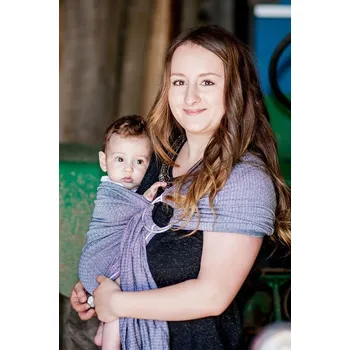 Ring sling Leo černobílý