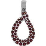 Český granát přívěsek stříbrný 141482