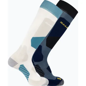 Pánské ponožky Lyžařské ponožky Salomon S/Access 2 páry copen blue/ egret