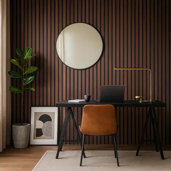 akustický panel akustický panel 3D, 60 x 260 cm N přírodní ořech dřevěná dýha