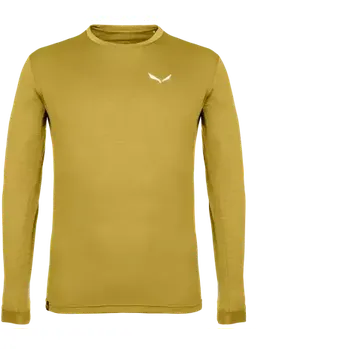Pánské tričko Salewa Puez Melange Dry pánské triko dlouhý rukáv olive oil melange vel. M