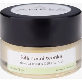 Pleťový krém Anela Bílá noční teenka - zinková mast s CßD pro problematickou pleť Velikost: 5ml