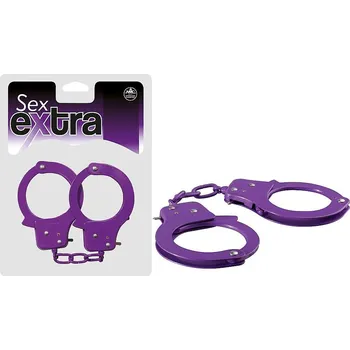 Sex Extra kovová pouta fialová