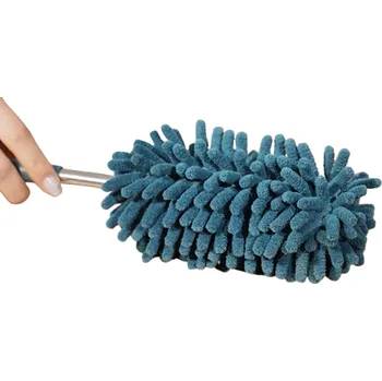 Prachovka Teleskopický kartáč na prach 26–80 cm Výsuvná prachovka s ohebnou rukojetí pro auto i domácnost Lapač pavučin a roztočů Různé barvy modrá