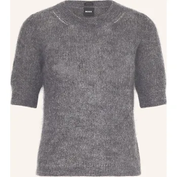 Dámský svetr Boss Dámské Pletené Tričko Fevrona S Mohérem, šedá, 42