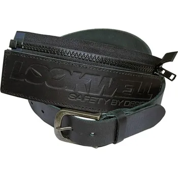 Opasek Kožený pásek Lookwell černý Velikost: L