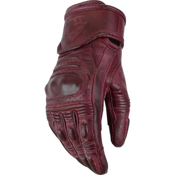 Moto rukavice Dámské motocyklové rukavice Lookwell CALI Burgundy Velikost: S