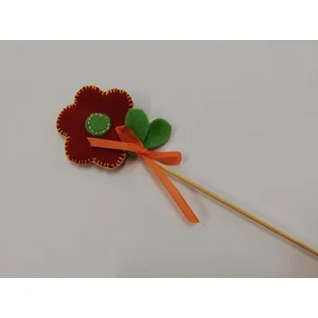 Filcový zápich na špejli - Velikonoce - kytička č.5