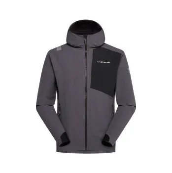 Pánská bunda La Sportiva DESCENDER STORM Jacket Men Onyx/Chalk šedá L