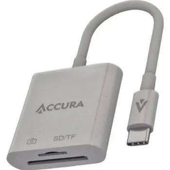 Čtečka paměťových karet Accura USB-C SD/TF