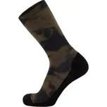 Mons Royale Atlas Merino Crew Sock Olive Tie Dye hnědá M