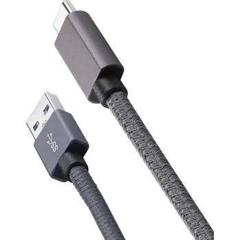 Datový kabel USB Kabel USB C na USB A 32 Gen 2 10 Gb/s 0.5 m Šedý