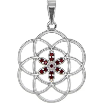 Přívěsek Český granát přívěsek stříbrný 141498