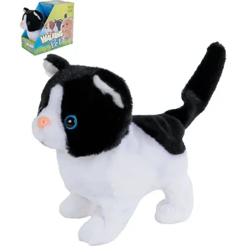 plyšák Take Me Home kočka plyšová 15,5 cm chodící se zvukem