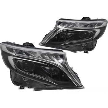 Přední světlomet TUNING-TEC Přední světla MERCEDES V-CLASS / VITO W447 14-23 černá FULL LED