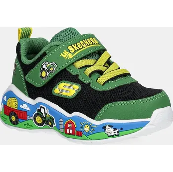 Chlapecká obuv Dětské sneakers boty Skechers PLAY SCENE zelená barva, 407065N 77X, EUR 23