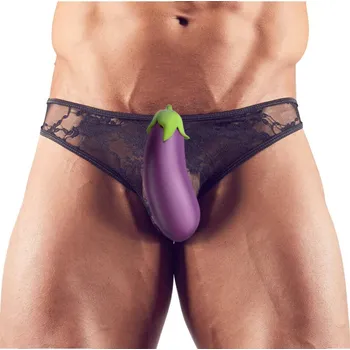 Pánské erotické prádlo Svenjoyment Lace Briefs černé pánské krajkové slipy L