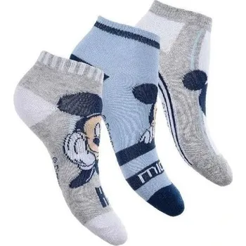Sun City Chlapecké ponožky kotníkové MICKEY 3pack Modrá, Velikost: 27/30 27/30