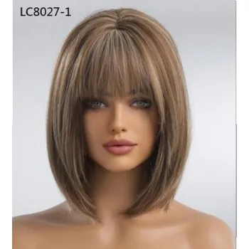 Paruka Medově hnědá mikádo paruka Erika s jemným melírováním