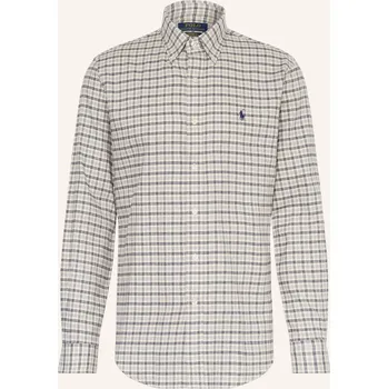 Pánská košile Polo Ralph Lauren Pánská Košile Custom Fit, režná / černošedá...