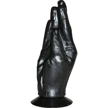 Dildo All Black Hand Black, černá fisting ruka, 21x6,5 cm