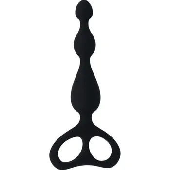 Intense Danti černé anální kuličky 17,5 cm