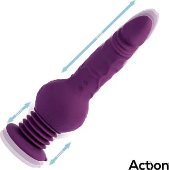 Vibrátor Action Booster Ultra Jet, přirážecí vibrátor s přísavkou