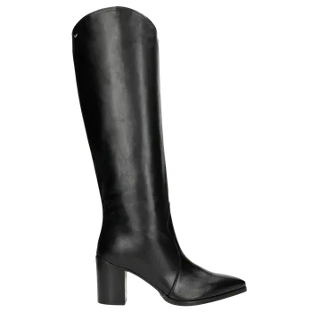 Dámské kozačky Černé Kožené Kovbojské Boty Wojas 7105451 41