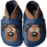 Kožené capáčky Hopi Hop Barefoot Pejsek Velikost: 0 - 6 měsíců