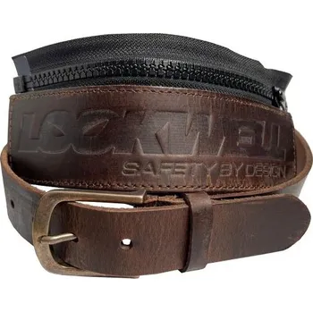 Opasek Kožený pásek Lookwell hnědý Velikost: 3XL