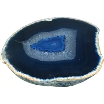 Přírodní kámen Modrý achátový plátek XL, v AA kvalitě, 405 g