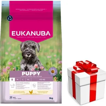 Krmivo pro psa EUKANUBA Growing Puppy Small Breed 3kg chicken + překvapení pro vašeho psa ZDARMA