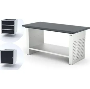 Dílenský stůl Pracovní stůl ponk Filcar ELFC-150-A2G + 2 moduly